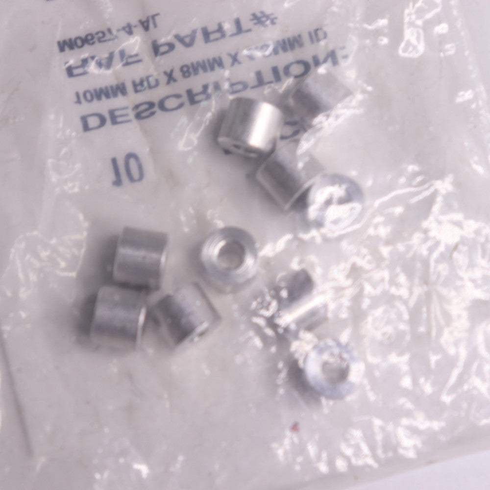 (10-Pk) Round Spacer Unthreaded Aluminum 0.315" M0657-4-AL