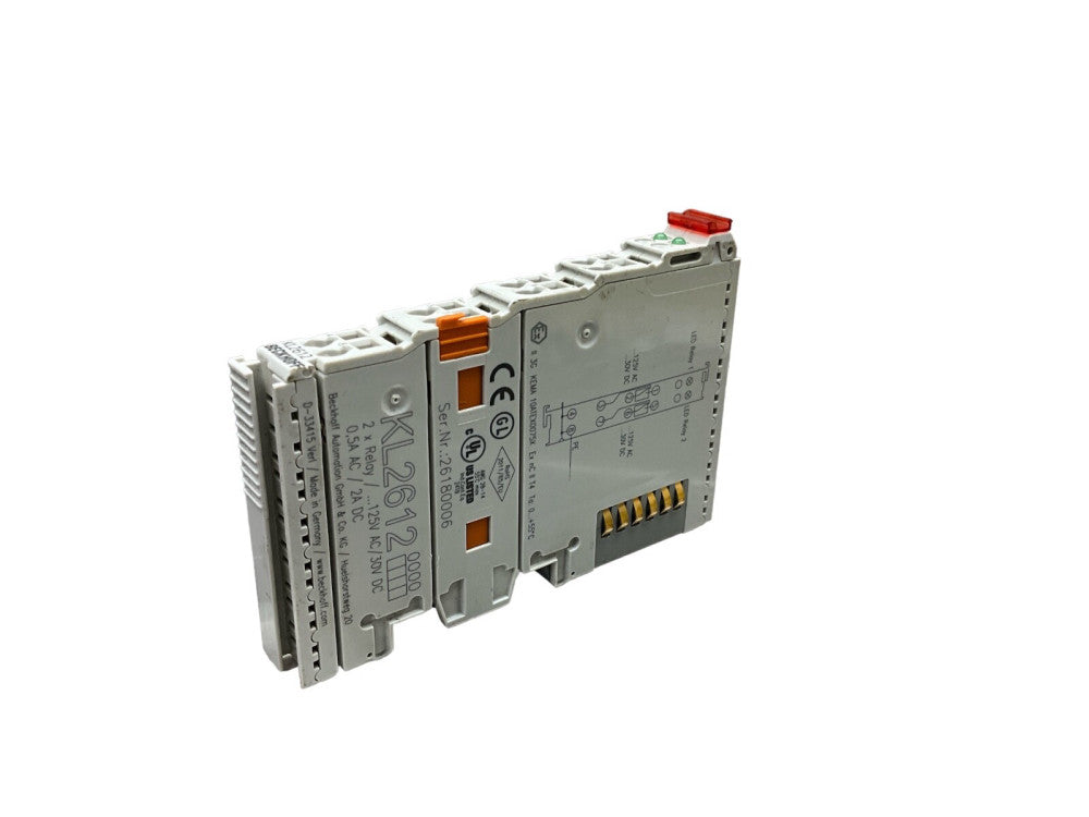 Beckhoff KL2612 2x Dual Two Relay Module 125VAC 0.5A, 30VDC 2A 