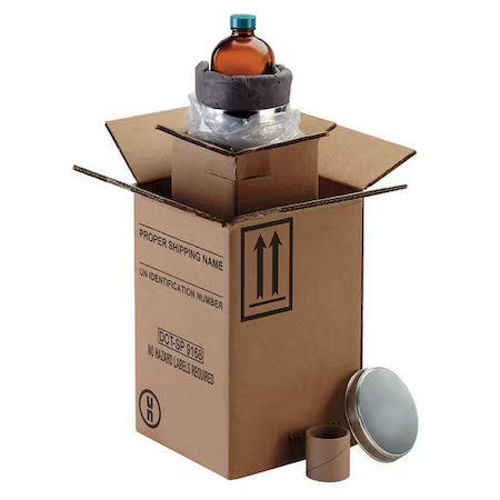 Berlin Hms-6645M Hazmat Shipping Kit,16 Oz. Bottle,Pk4