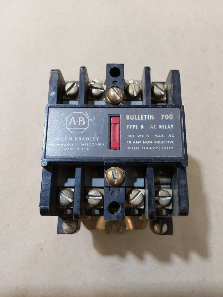 Allen-Bradley Bulletin 700, Type N, 700-N400A1, AC Control Relay 