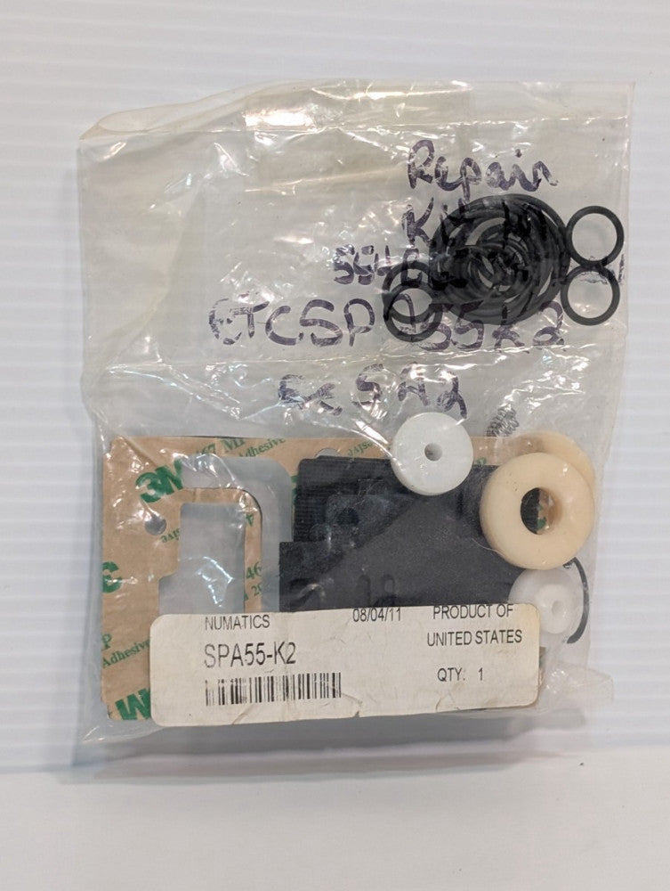 Numatics SPA55-K2 pneumatic valve repair kit, seals gaskets, as shown