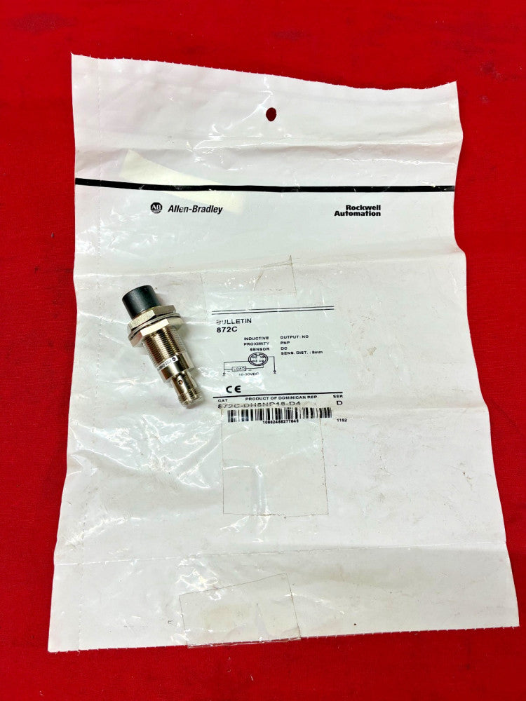 ALLEN-BRADLEY 872C-DH8NP18-D4 INDUCTIVE PROXIMITY SENSOR SERIES:D 10-30VDC 200MA