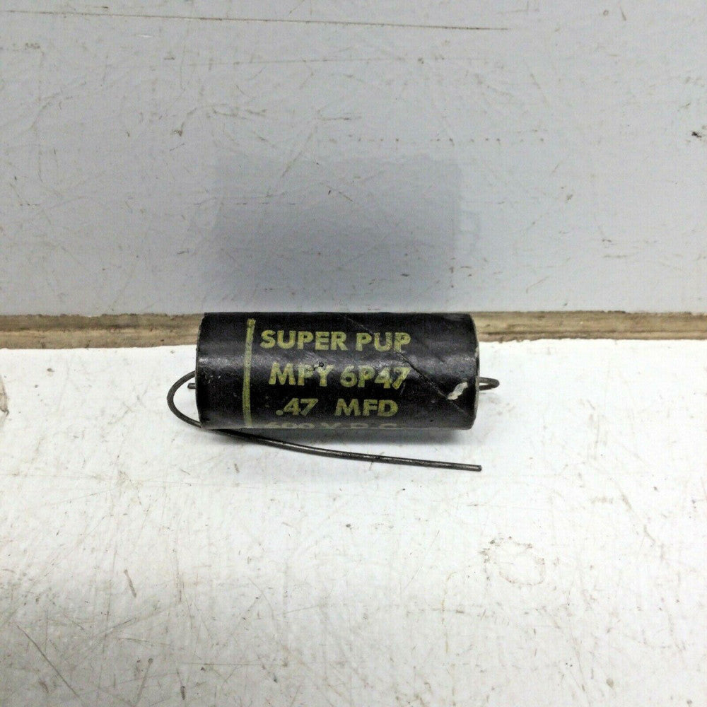 CORNELL-DUBILIER CDE SUPER PUP MPY6P47 CAPACITOR  .47MFD 600VDC MYP 6P47