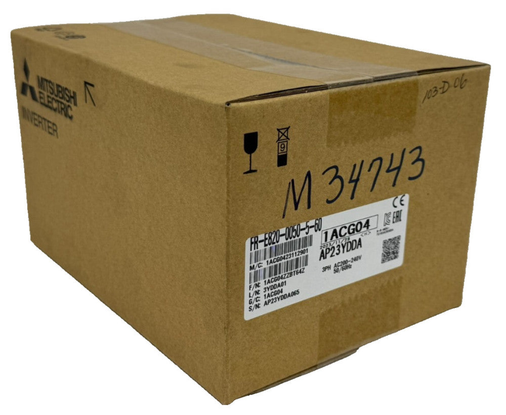 NEW SEALED MITSUBISHI ELECTRIC FR-E820-0050-5-60 INVERTER DRIVE