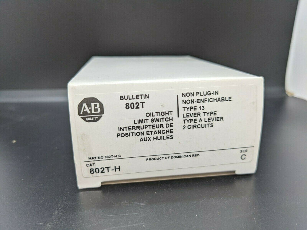 Allen Bradley 802T-H Non Plug-In Limit Switch 2 Circuits