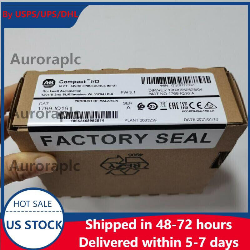 New Sealed AB 1769-IQ16 CompactLogix PLC Input Module 1769IQ16 US Free Tax