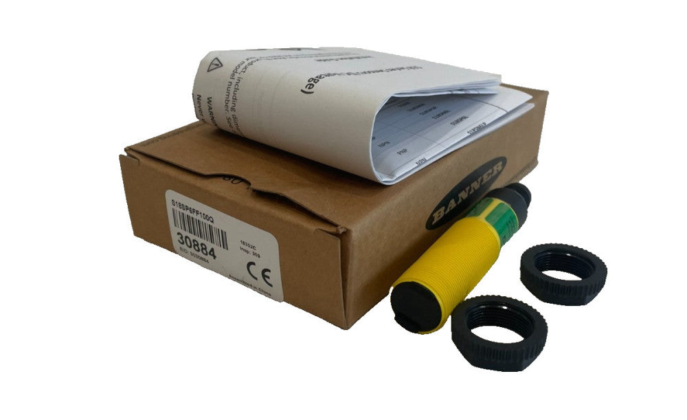 NEW BANNER S18SP6FF100Q PHOTOELECTRIC SENSOR 30884