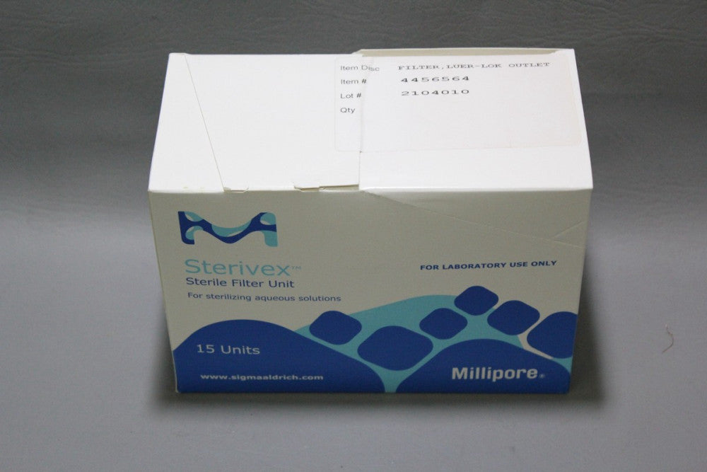 BOX OF 15 NEW PALL STERIVEX STERILE FILTER UNIT 0.22um SVGPL10RC EXP 2023