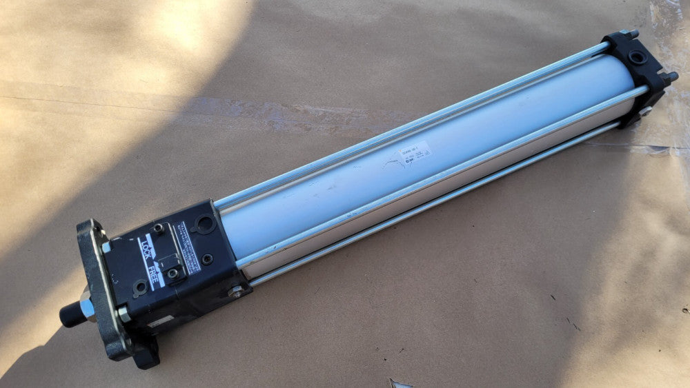 SMC CDLAFN80-500-E Pneumatic Cylinder 80mm Bore 500mm Stroke w/ CLA80-E Lockup