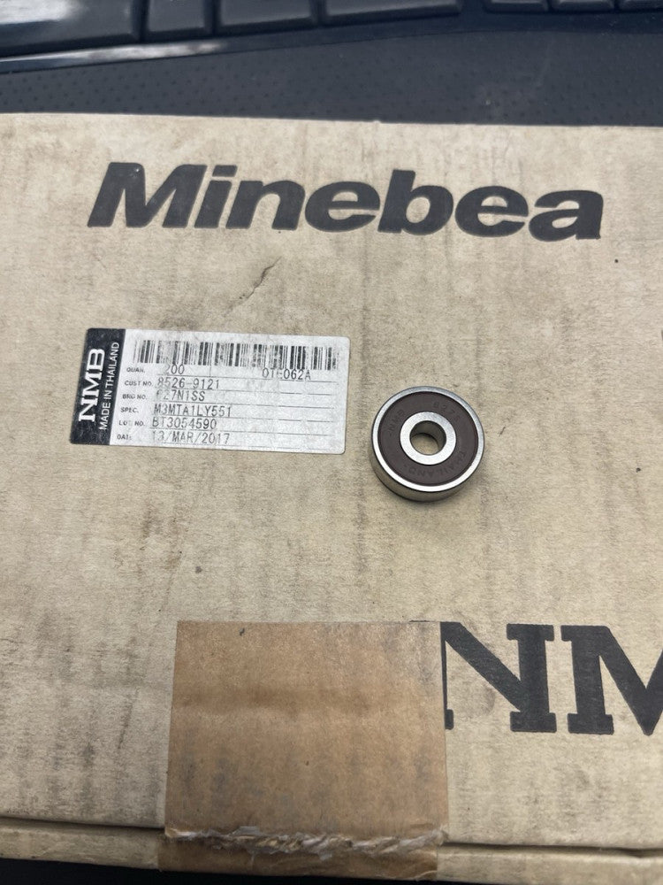 (10) NMB Deep Groove Ball Bearings, 627 Series, 6.35mm Bore, 22mm OD, 7mm Width