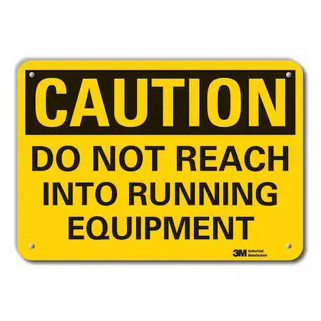 Lyle Lcu3-0352-Ra_10X7 Caution Sign, 7 In Height, 10 In Width, Aluminum,