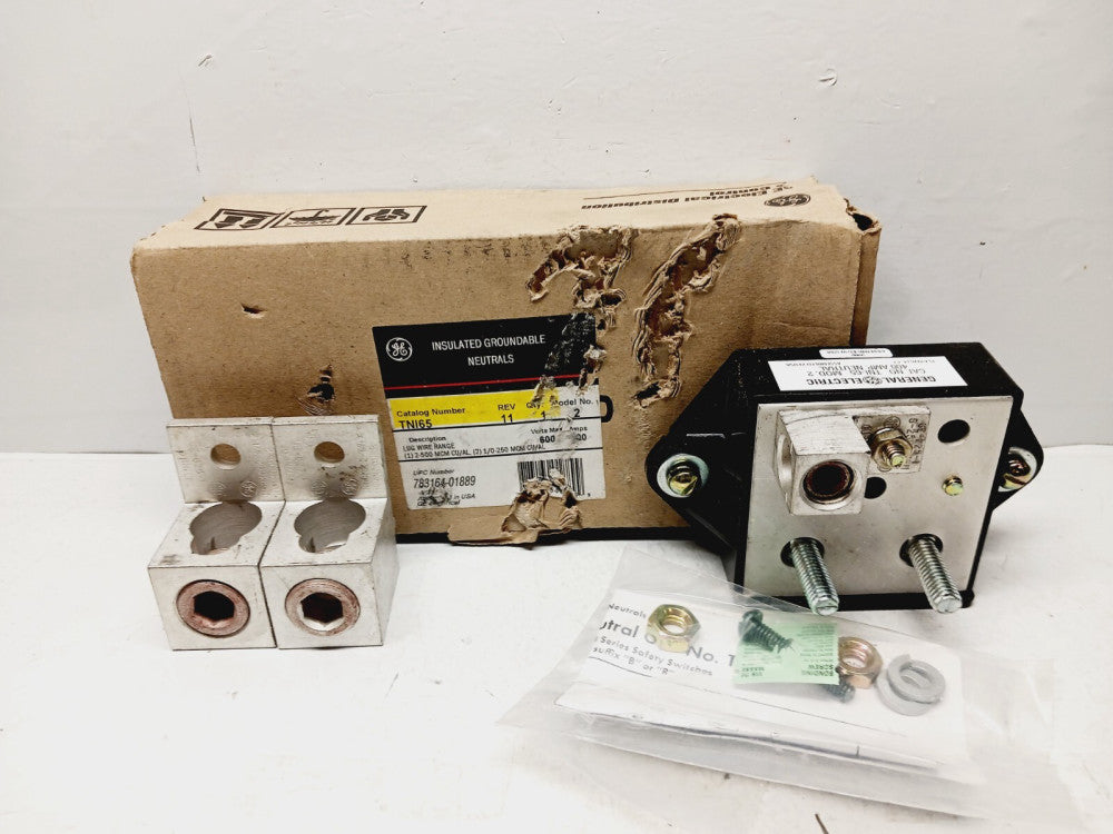 NEW GENERAL ELECTRIC TN165 600 AMP INSULATED GROUNDABLE NEUTRALS