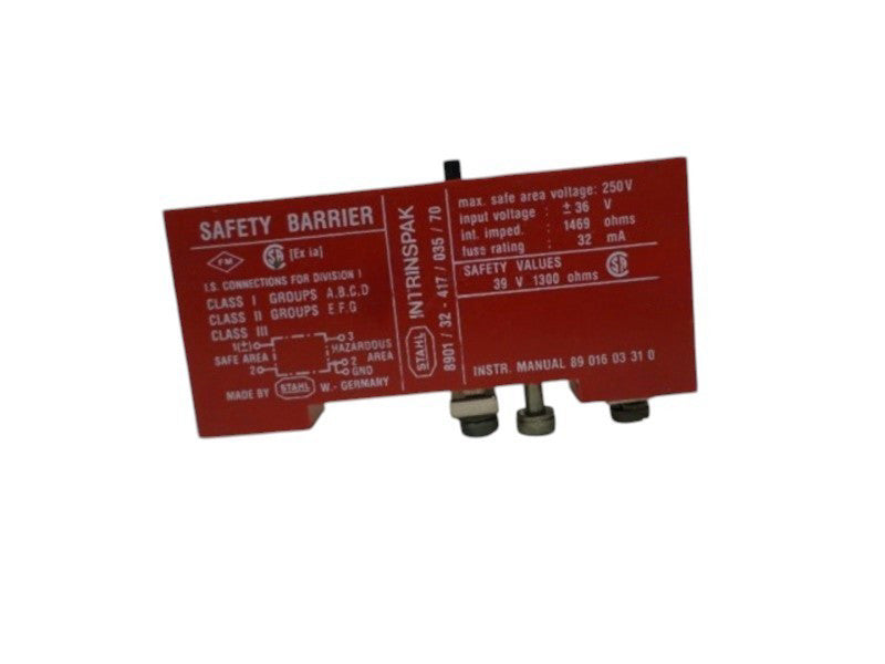 STAHL INTRINSPAK 8901/32-417/035/70 SAFETY BARRIER NSNP