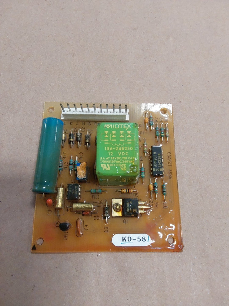 MIDTEX CIRCUIT BOARD..KD-58...ASSY 122259....122257A