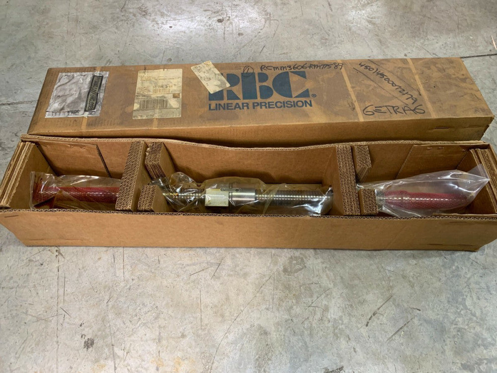 NEW IN BOX RBC PRECISION BALL SCEW LINEAR BEARING 35" LENGTH RCMM3606-RM737589