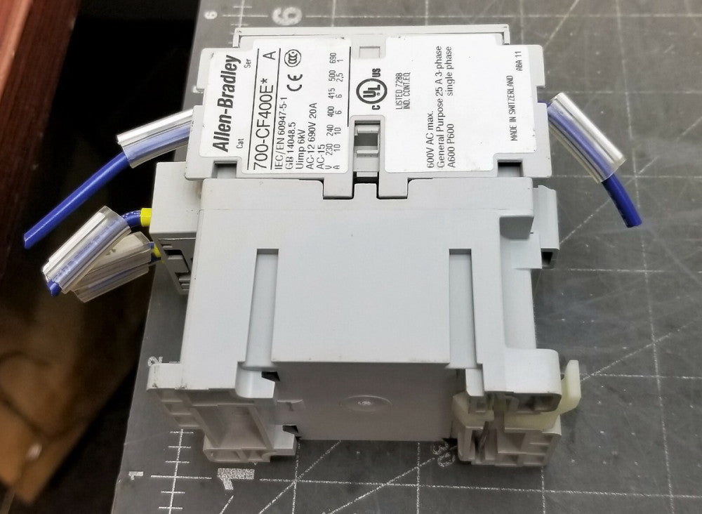 Allen Bradley 700-CF400E Control Relay 24V 4-Pole WORKING PULL [B8BD]