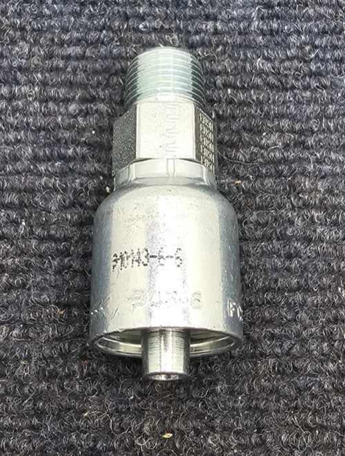 (QTY 5) Parker 10143-6-6 Hydraulic Hose Fitting NPT MALE