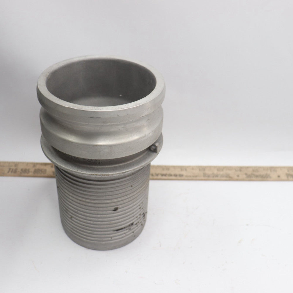 Cobra Cam & Groove Hose Barb Adapter Fitting Aluminum 4" E400 