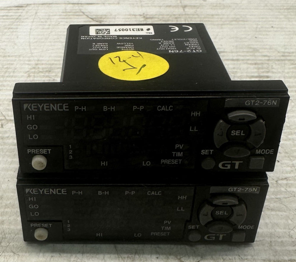 Set of 2 Keyence #GT2-76N & #GT2-75N Sensors see pics