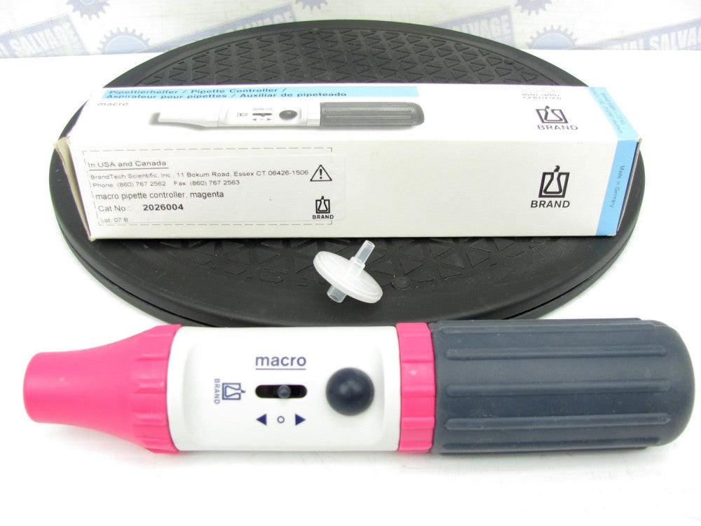 BrandTech - 2026004 - MACRO PIPETTE CONTROLLER Magenta- 0.1 to 200 ml (NEW)