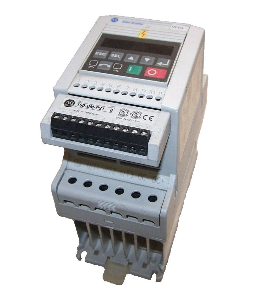 ALLEN BRADLEY .5 HP AC VARIABLE SPEED CONTROLLER VFD 460 VAC  160-BA01NPS1  