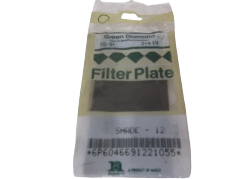 GREEN DIAMOND FS-1H PLATE FILTER 2X4-1/4" SHADE 12  FACTORY BAG