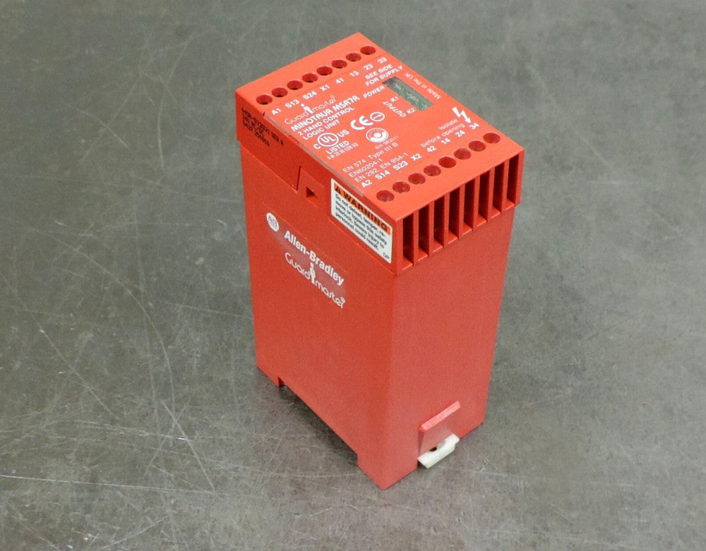 Allen Bradley Minotaur MSR7R 2 Hand Control Logic Unit GuardMaster