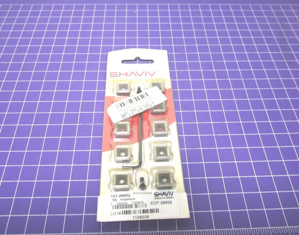 SHAVIV (151-29052) G10 Deburring Blades For Slots & Keyways Pack Of 10