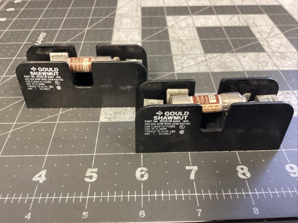 (Lot Of 2) Ferraz Shawmut 30351R Accessory W/ Limitron KTK-R-5 (LPW97F)