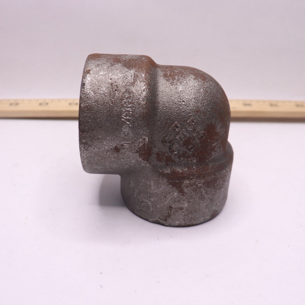 Penn Class 9000# Socket Weld 90 Degree Elbow SA/A182 Forged Steel 1" B16.11