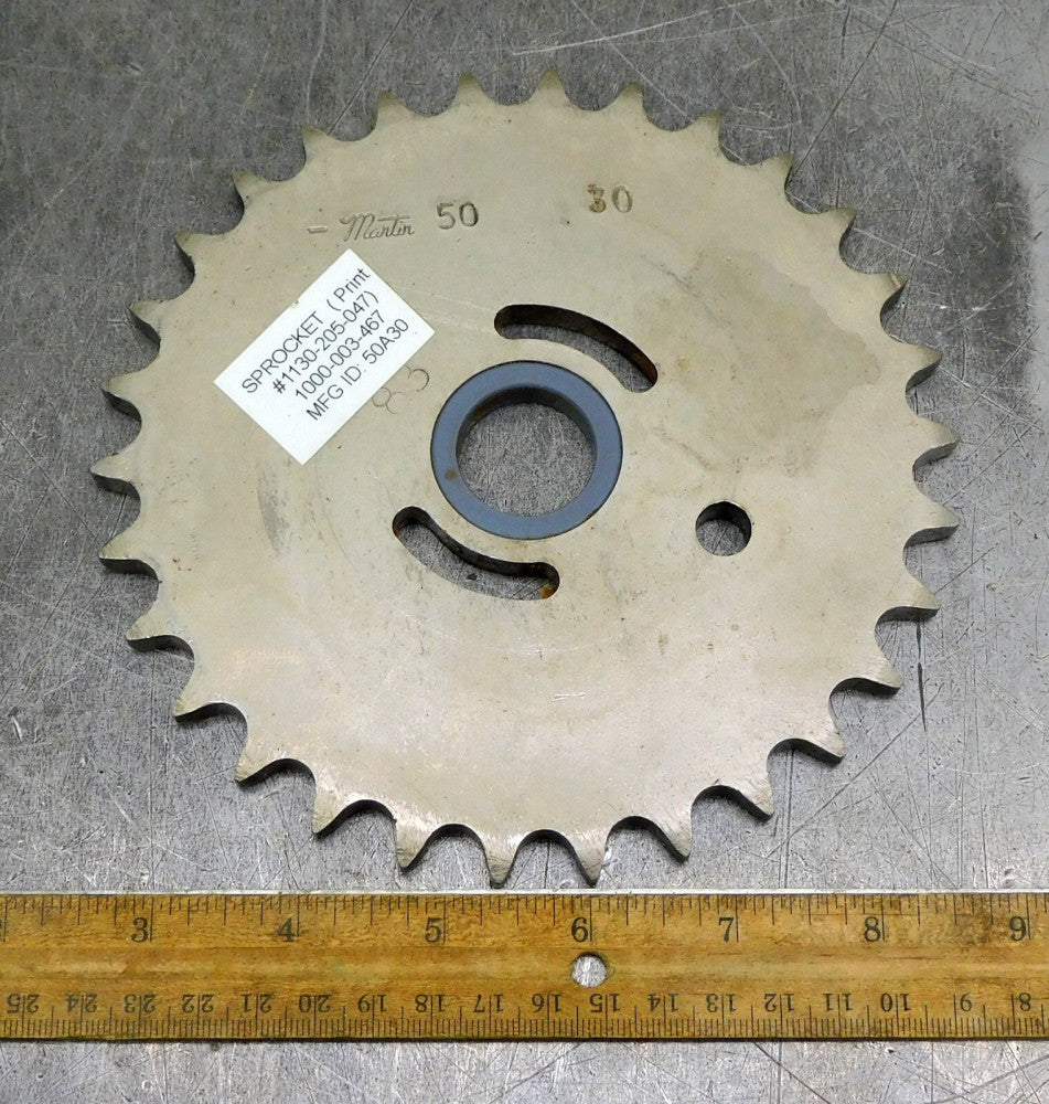Martin 50A36 A-Plate Roller Chain Sprocket #50 36 Teeth 1" Bore
