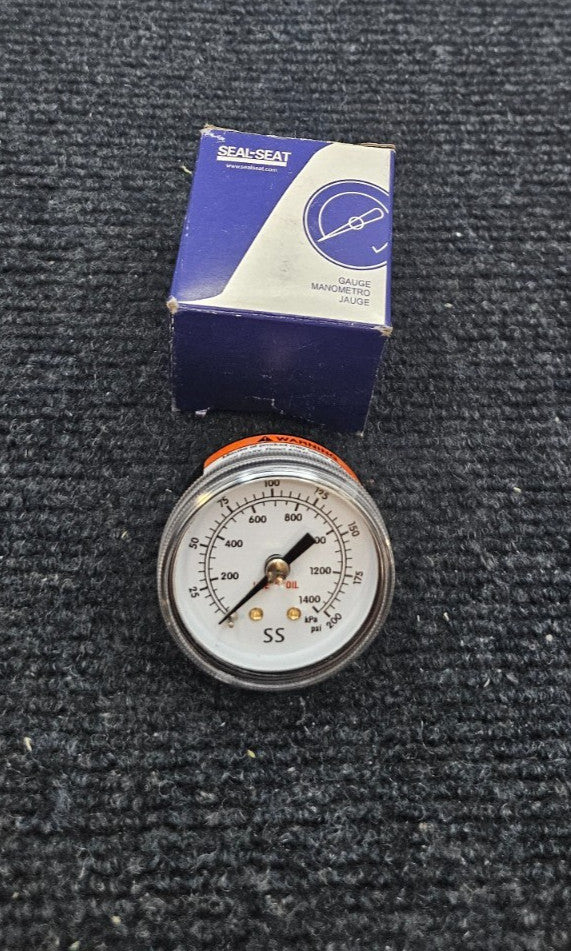 Seal-Seat V-5120 Gauge 1-1/2" x 200 PSI