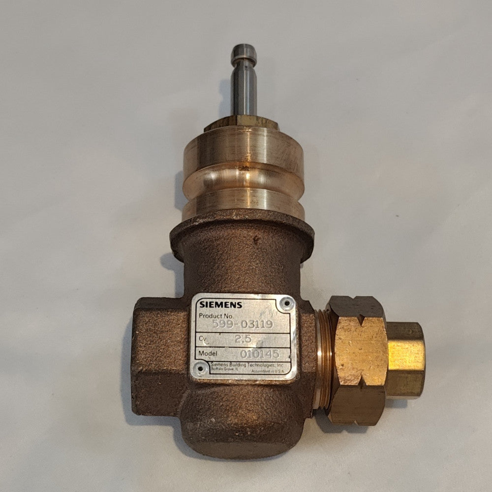 Siemens Flowrite 599-03119 2-Way N/O Brass Equal Percentage Valve Body 1/2"