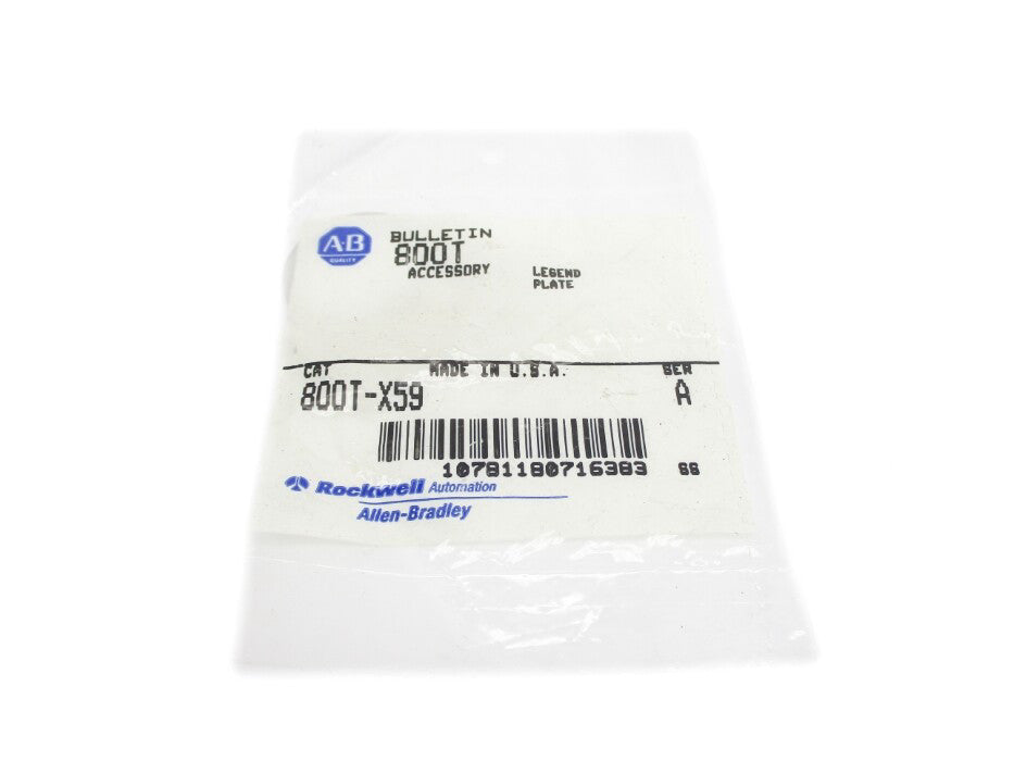 ALLEN BRADLEY 800T-X59 SER. A NSMP