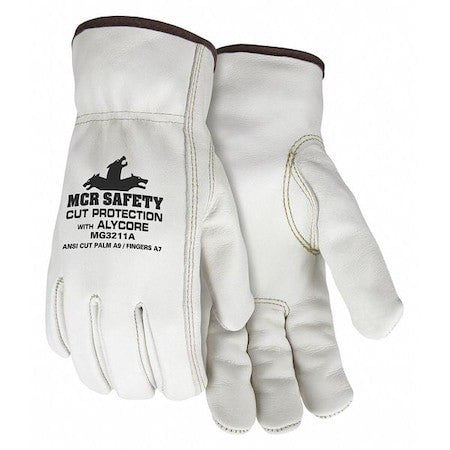 Mcr Safety Mg3211am Cut Resistant Gloves, Cut Level A9 ,Uncoated ,None ,M 1 Pr