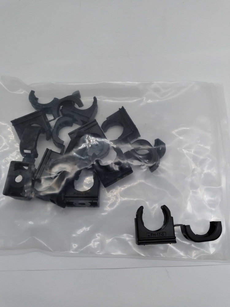 NEW PMA FH-17-0 Black Vinyl Clips for ¾” Corrugated Plastic Flex Conduit Lot 