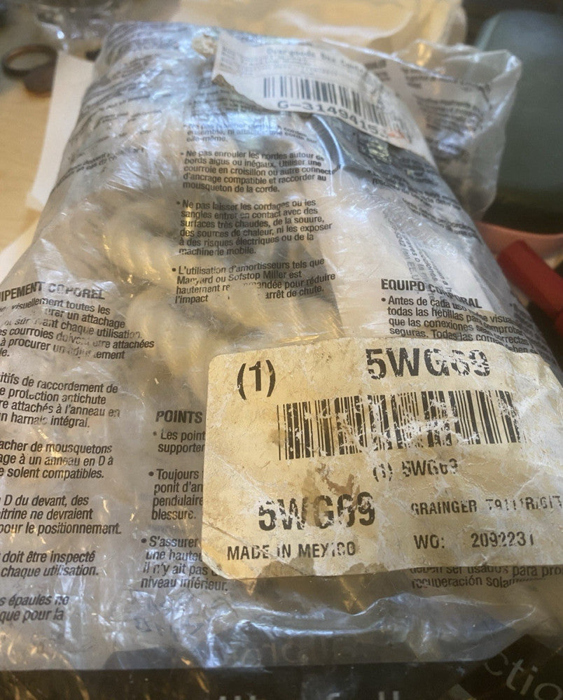 BRAND NEW 5WG69 MILLER HONEYWELL Restraint Lanyard ROPE