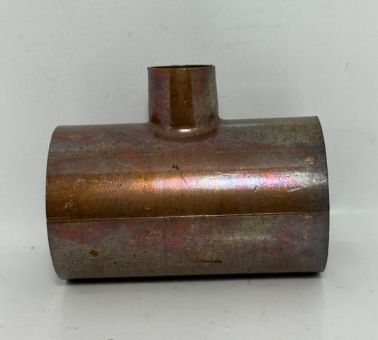 1pc Cello WPT-32-32-12 Reducing Tube Tee, 2 x 2 x 3/4 in, C x C x C, Wrot Copper