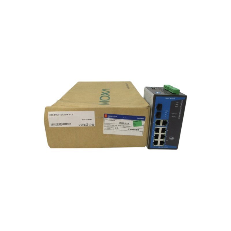MOXA EDS-510A-1GT2SFP 12-45VDC 1.46A REV. 1.3 NSMP