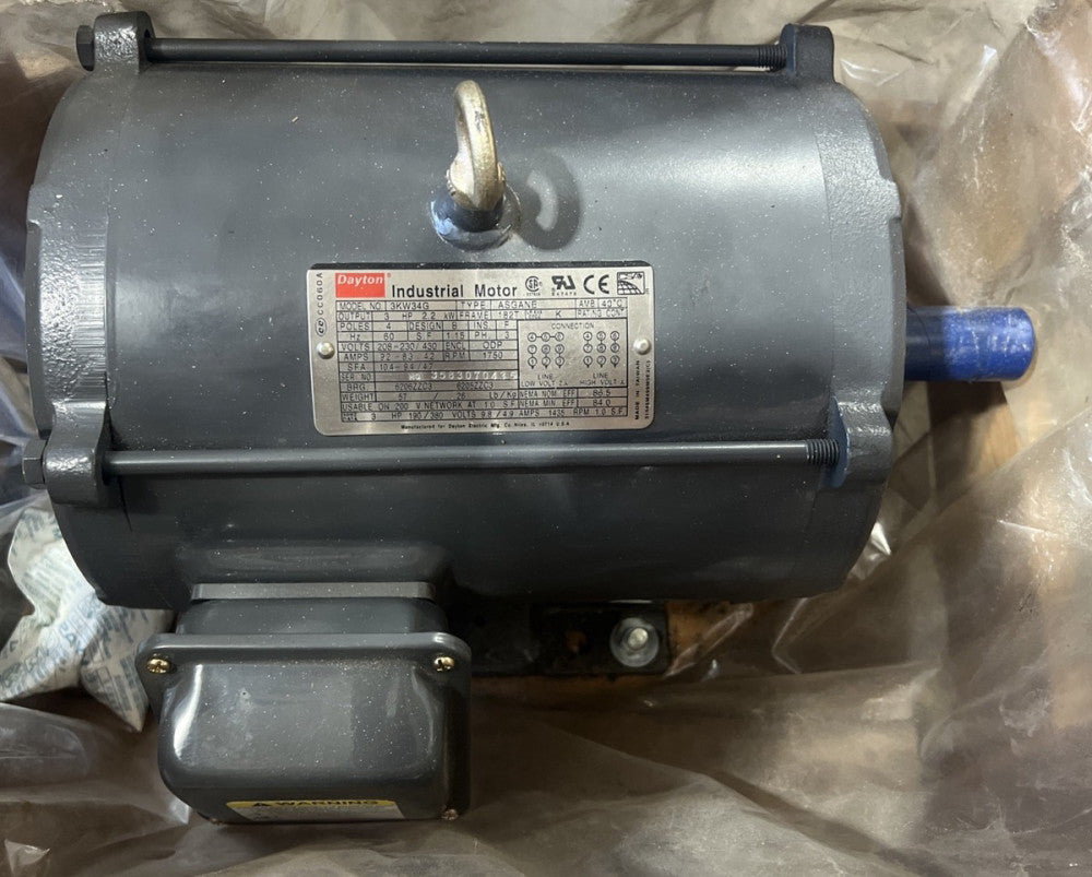 DAYTON 3KW34G MOTOR 1750RPM Nos Surplus