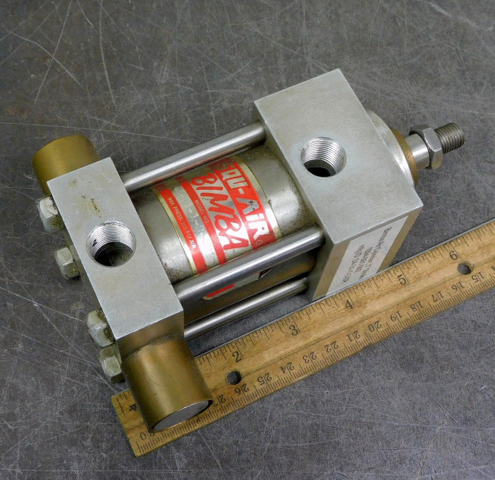 Bimba SA-31-1-2-SR Pneumatic Air Cylinder Actuator 1" Stroke 3/8" NPT  200 PSI