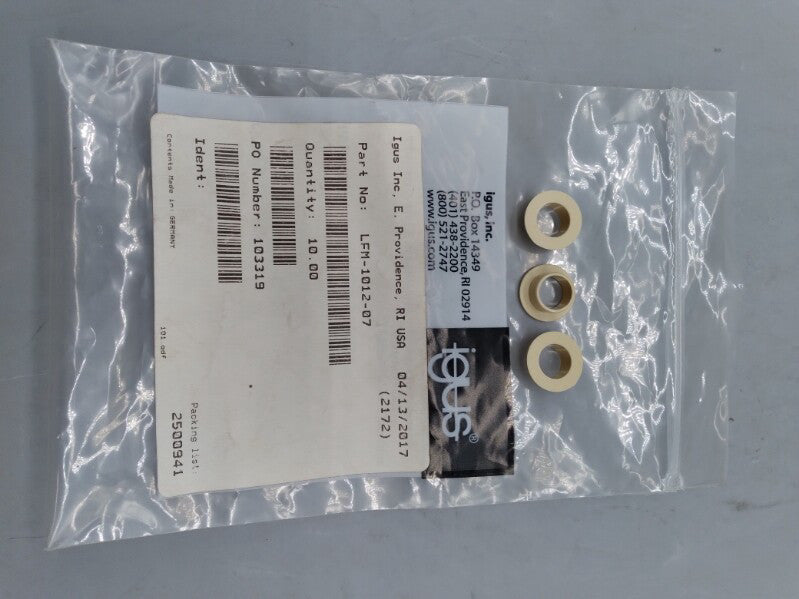 NEW Igus LFM-1012-07 Iglide Sleeve Bearing With Flange Lot of 3