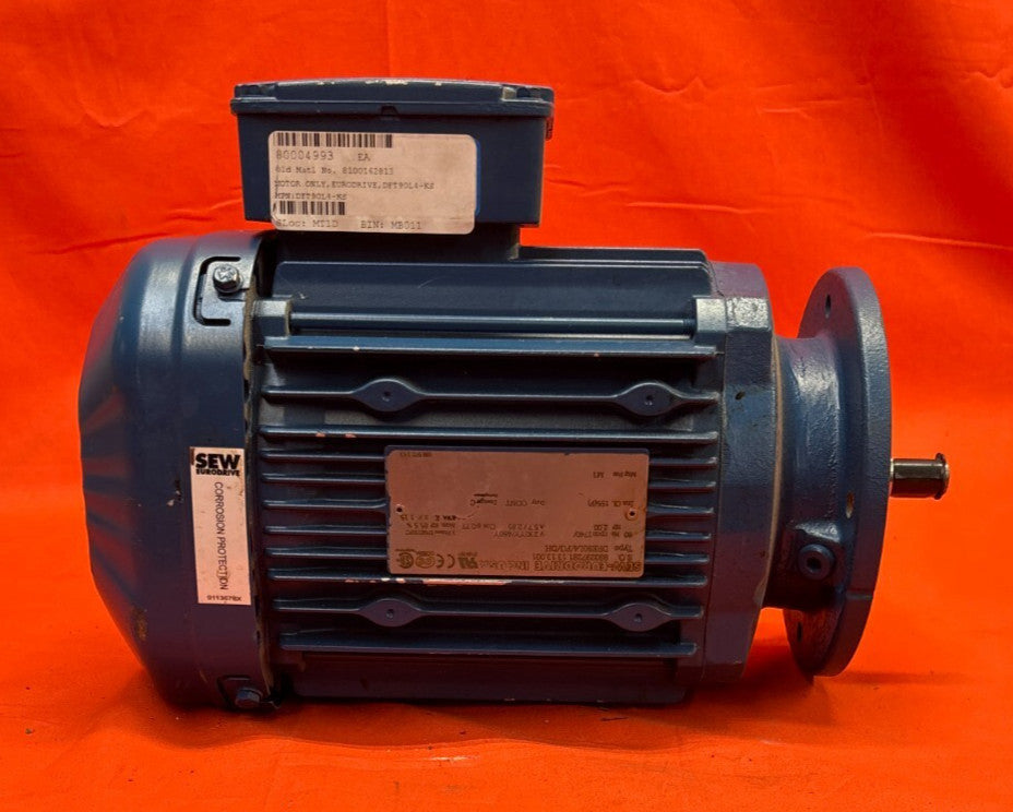 SEW-EURODRIVE MOTOR DRE90L4/FG/DH 3 PHASE 1740 RPM 60HZ