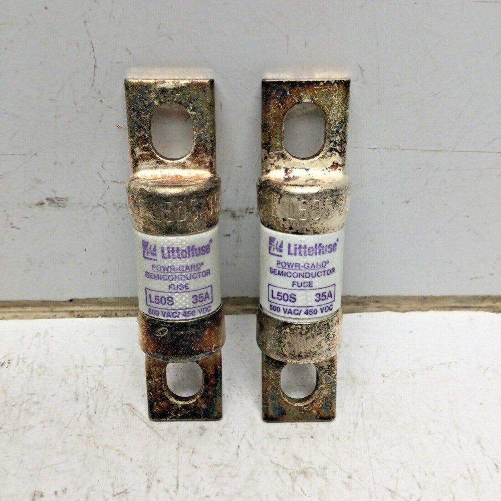 LITTELFUSE L50S 35 Semiconductor Fuse 35 Amp 500V L50S35 (LOT of 2)