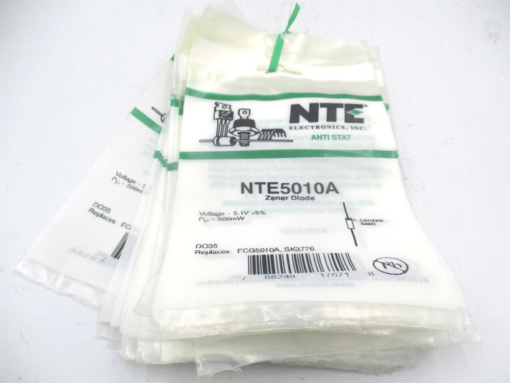 NTE Electronics (NTE5027A) 18 V 500 mW ±5% Through Hole Zener Diode - Lot of 19 