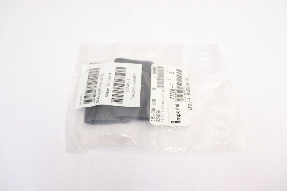 (2-Pk) Imperial Seal-A-Splice Black 1" x 2-1/2" 71726