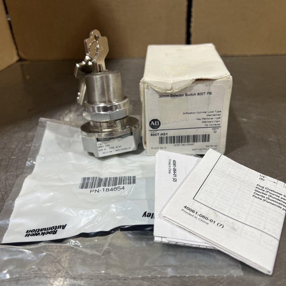 ALLEN BRADLEY 800T-H31 SER. T Nos Surplus.