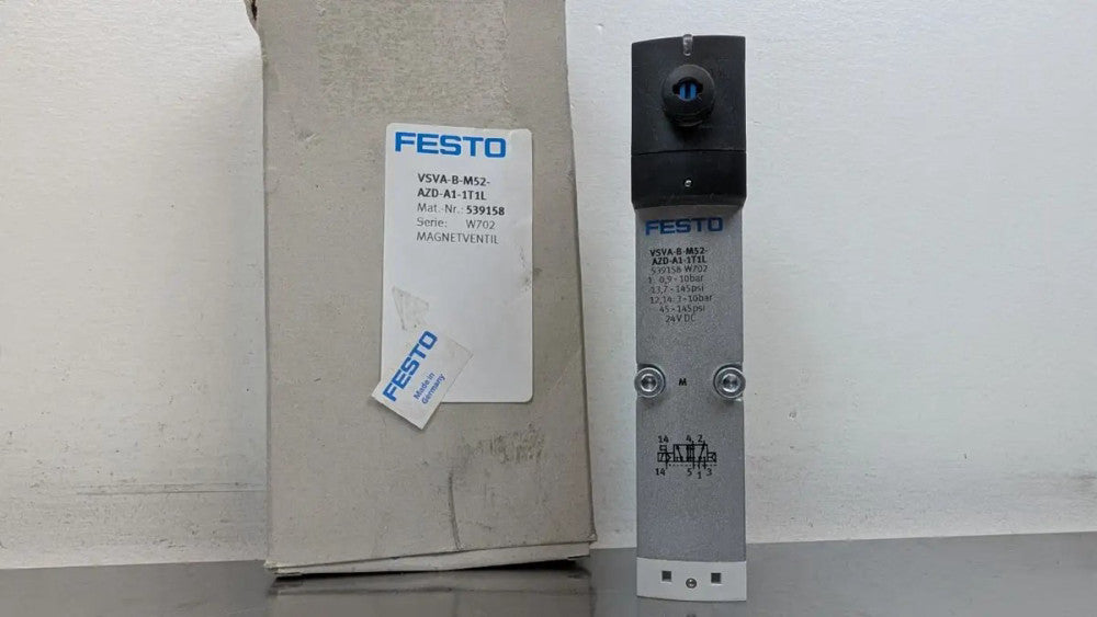Festo VSVA-B-M52-AZD-A1-1T1L Solenoid Valve 539158 24VDC Coil 1.6W