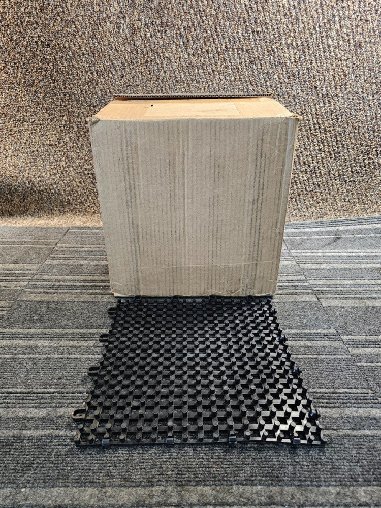 (QTY 25) Duragrid DNSBLAK 12'' L X 12'' W, Indoor Non-Slip Pool and Spa Matting