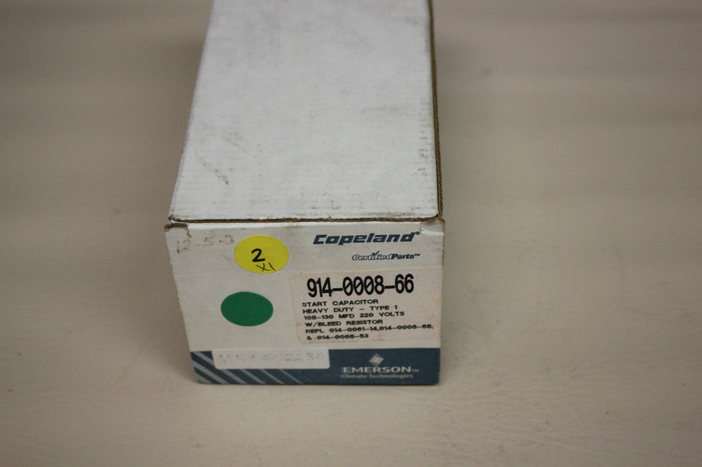 NEW COPELAND START CAPACITOR W/BLEED RESISTOR 914-0008-66